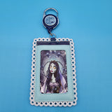 Loungefly Corpse Bride Emily & Victor Lace Moon Retractable Lanyard ID Holder