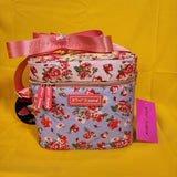 Betsey Johnson Rose Print 6 Pack Insulated Lunch Bag Train Case Cooler