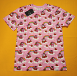 Loungefly Pixar Toy Story Lotso Bear Rainbow Strawberry Pink T Shirt Size M