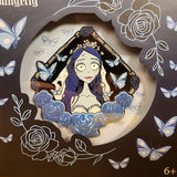 Corpse Bride Emily Rose Butterfly 3" LE Halloween Enamel Pin