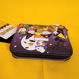Loungefly Peanuts Halloween Trick-Or-Treat Snoopy Woodstock Soft Tag Zip Wallet