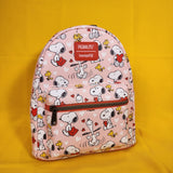 Loungefly Peanuts Snoopy & Woodstock Valentine's Day Heart AOP Mini Backpack