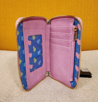 Sleeping Beauty Castle 3 Good Fairies Bubble Zip Wallet