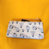 Eeyore Clouds Thanks For Noticin Me Blue Zip Around Wallet