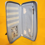 Eeyore Clouds Thanks For Noticin Me Blue Zip Around Wallet