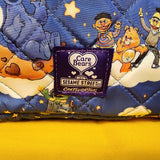 Cakeworthy Care Bears x Sesame Street Quilted Blue Cosmetic Bag Makeup Travel
