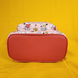 Loungefly Peanuts Snoopy & Woodstock Valentine's Day Heart AOP Mini Backpack