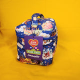 Cakeworthy Care Bears x Sesame Street Quilted Blue Cosmetic Bag Makeup Travel