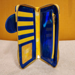 Donald Duck Metallic 90th Ann Zip Around Wallet Wristlet