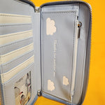 Eeyore Clouds Thanks For Noticin Me Blue Zip Around Wallet