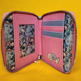 Hello Kitty Mermaid Metallic Iridescent Blue Zip Wallet