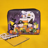 Loungefly Peanuts Halloween Trick-Or-Treat Snoopy Woodstock Soft Tag Zip Wallet