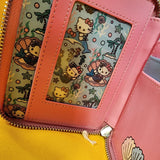 Hello Kitty Mermaid Metallic Iridescent Blue Zip Wallet