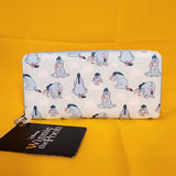 Eeyore Clouds Thanks For Noticin Me Blue Zip Around Wallet