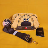 Loungefly Disney Pixar Up Dug Plush Sling Crossbody Bag with Coin Purse Carl
