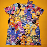 Cakeworthy Care Bears x Sesame Street AOP Unisex Tee Shirt Medium