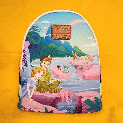disney mini backpack peter pan Peter Pan Wendy Mermaid Lagoon Rainbow Soft Tag Mini Backpack – Get Lojos  Mojo