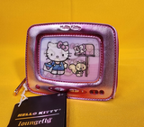 Loungefly Sanrio Hello Kitty Vintage TV Lenticular Pink Zip Around Wallet