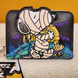 Peanuts Snoopy Mummy Halloween Costume GID Zip Around Wallet