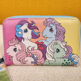 My Little Pony Color Block Pastel Rainbow Zip Around Wallet