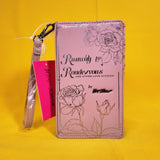 Betsey Johnson Kitsch Love Stories Book Blush Pink Wristlet Wallet