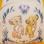 The Lion King Simba & Nala Floral Soft Tag Mini Backpack