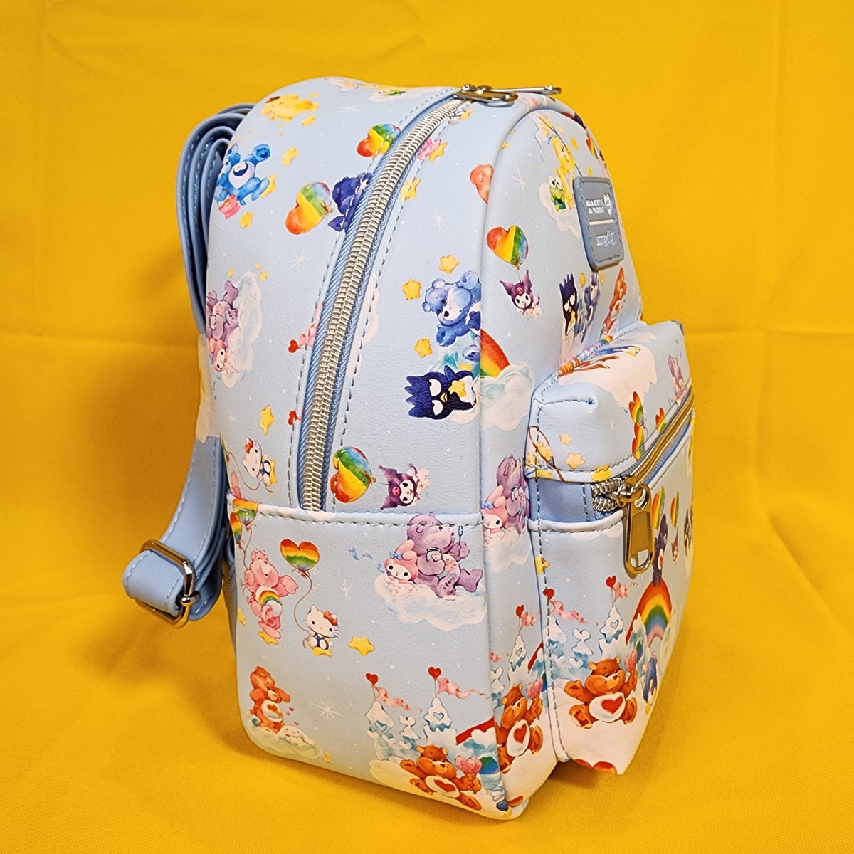 Sanrio x Care Bears Loungefly Small Blue Backpack Kuromi Hello Kitty NWT Loungefly Sanrio Hello Kitty & Friends x Care | Mercari main image 3