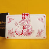Loungefly Disney Alice in Wonderland Tonal Cheshire Cat Floral Flap Wallet