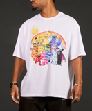 Cakeworthy Care Bears x Sesame Street Drop Sleeve Tee Shirt Unisex XLarge