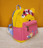 Winnie the Pooh Flower Crown Pink Flocked Mini Backpack