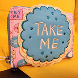 Alice in Wonderland Take Me Cookies Zip Wallet