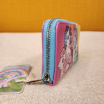 My Little Pony Color Block Pastel Rainbow Zip Around Wallet