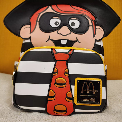 character mini backpack McDonald's Hamburglar Cosplay Fast Food Character Mini Backpack – Get Lojos Mojo