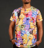 Cakeworthy Care Bears x Sesame Street AOP Unisex Tee Shirt Medium