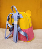 Winnie the Pooh Flower Crown Pink Flocked Mini Backpack