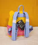 Winnie the Pooh Flower Crown Pink Flocked Mini Backpack