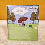 Winnie the Pooh Rainy Day Umbrella Glitter Layered LE 3" Pin
