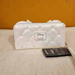 Minnie Mouse Wedding Iridescent Quilted Bow Wristlet Wallet