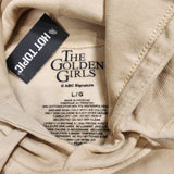 The Golden Girls Pull Over Hoodie Beige Sweatshirt Stay Golden Graphic Large
