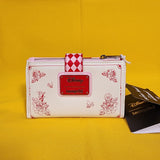 Loungefly Disney Alice in Wonderland Tonal Cheshire Cat Floral Flap Wallet