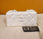 Minnie Mouse Wedding Iridescent Quilted Bow Wristlet Wallet