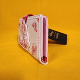 Loungefly Disney Alice in Wonderland Tonal Cheshire Cat Floral Flap Wallet