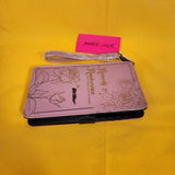 Betsey Johnson Kitsch Love Stories Book Blush Pink Wristlet Wallet