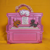 Loungefly Disney The Aristocats Figural Piano Pink Glitter Crossbody Handbag