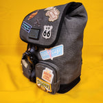 Loungefly Disney Pixar Cars Radiator Springs Patches Mini Backpack Sak Grey