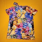Cakeworthy Care Bears x Sesame Street AOP Unisex Tee Shirt Medium