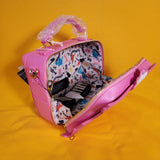 Loungefly Disney The Aristocats Figural Piano Pink Glitter Crossbody Handbag