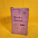 Betsey Johnson Kitsch Love Stories Book Blush Pink Wristlet Wallet