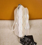 Minnie Mouse Wedding Iridescent Quilted Bow Wristlet Wallet