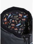 Loungefly Disney Pixar Cars Radiator Springs Patches Mini Backpack Sak Grey